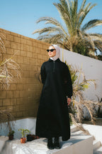 Hoodie Dress (Black)