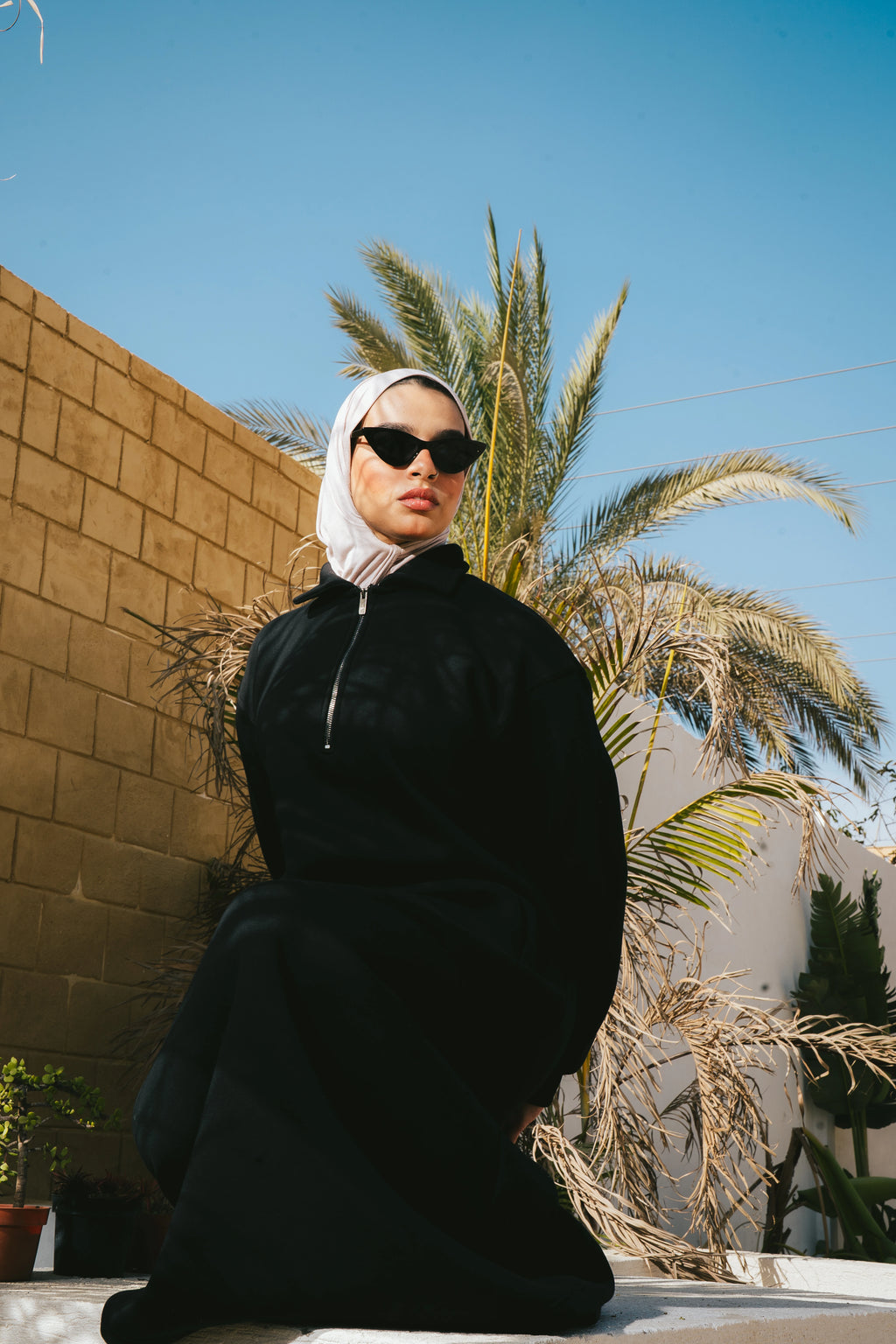 Hoodie Dress (Black)