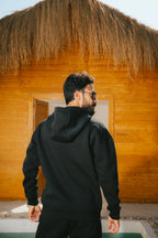 H-Neck Hoodie (Black)