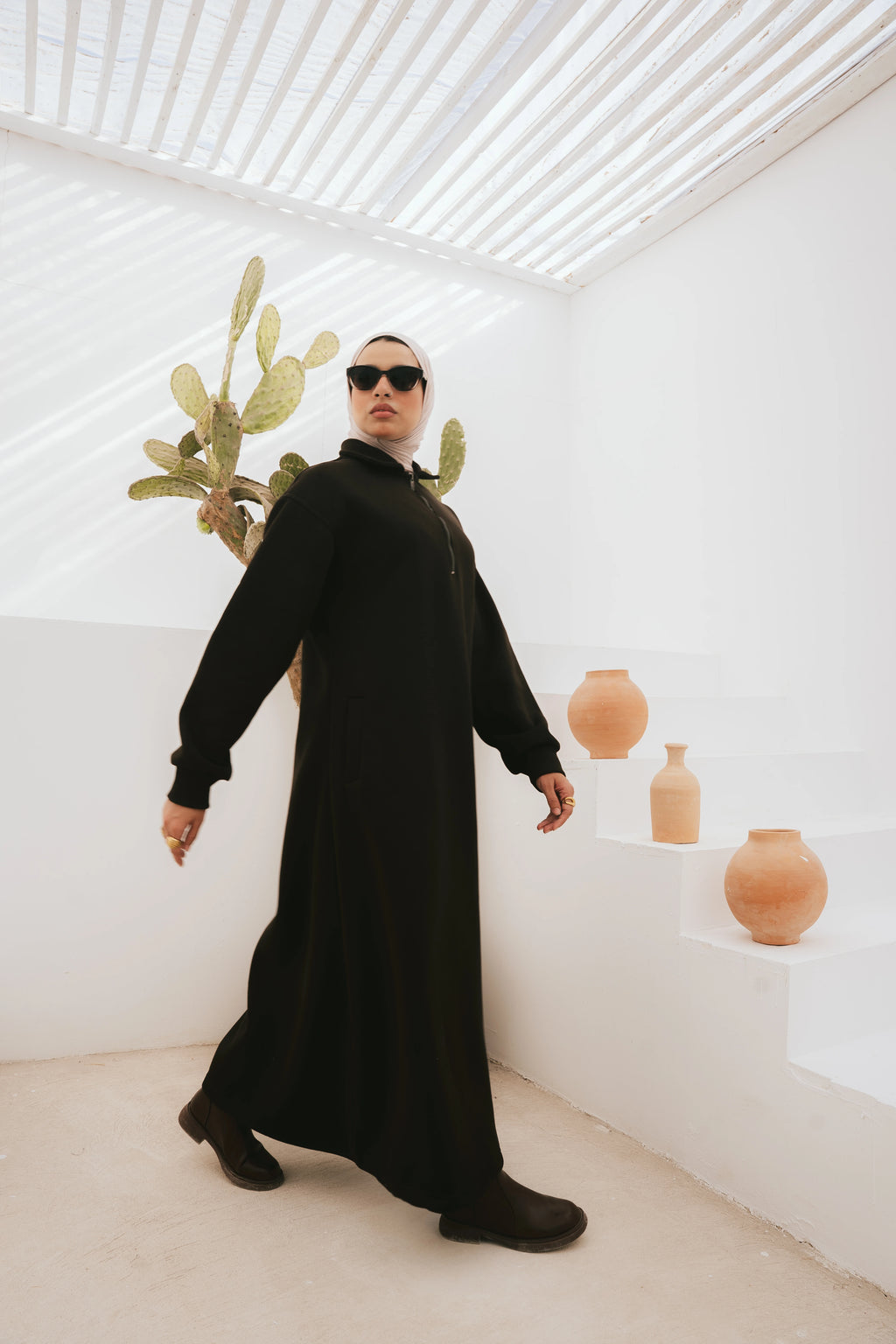 Hoodie Dress (Dark Brown)