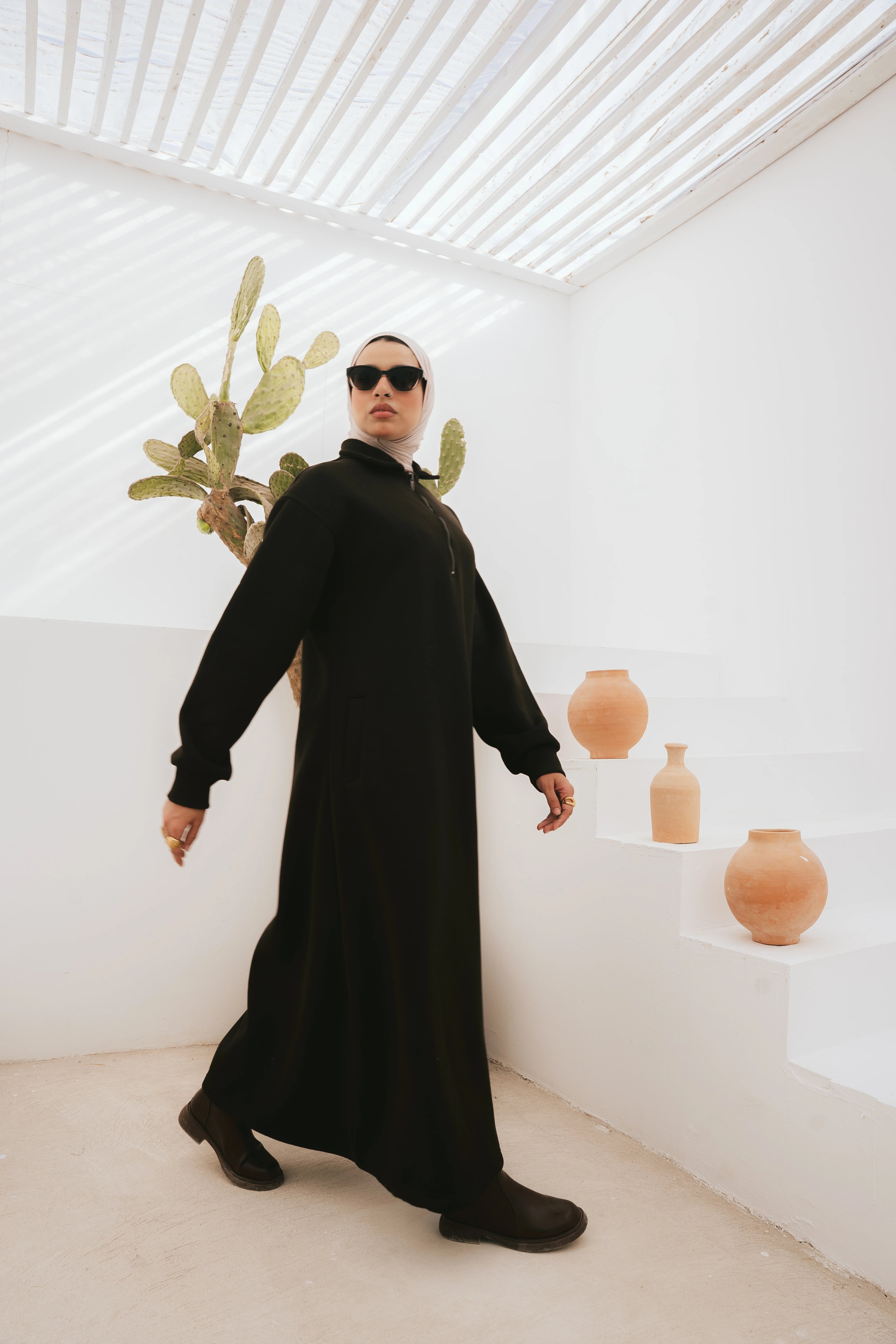 Hoodie Dress (Dark Brown)