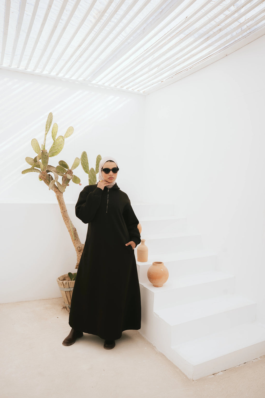 Hoodie Dress (Dark Brown)