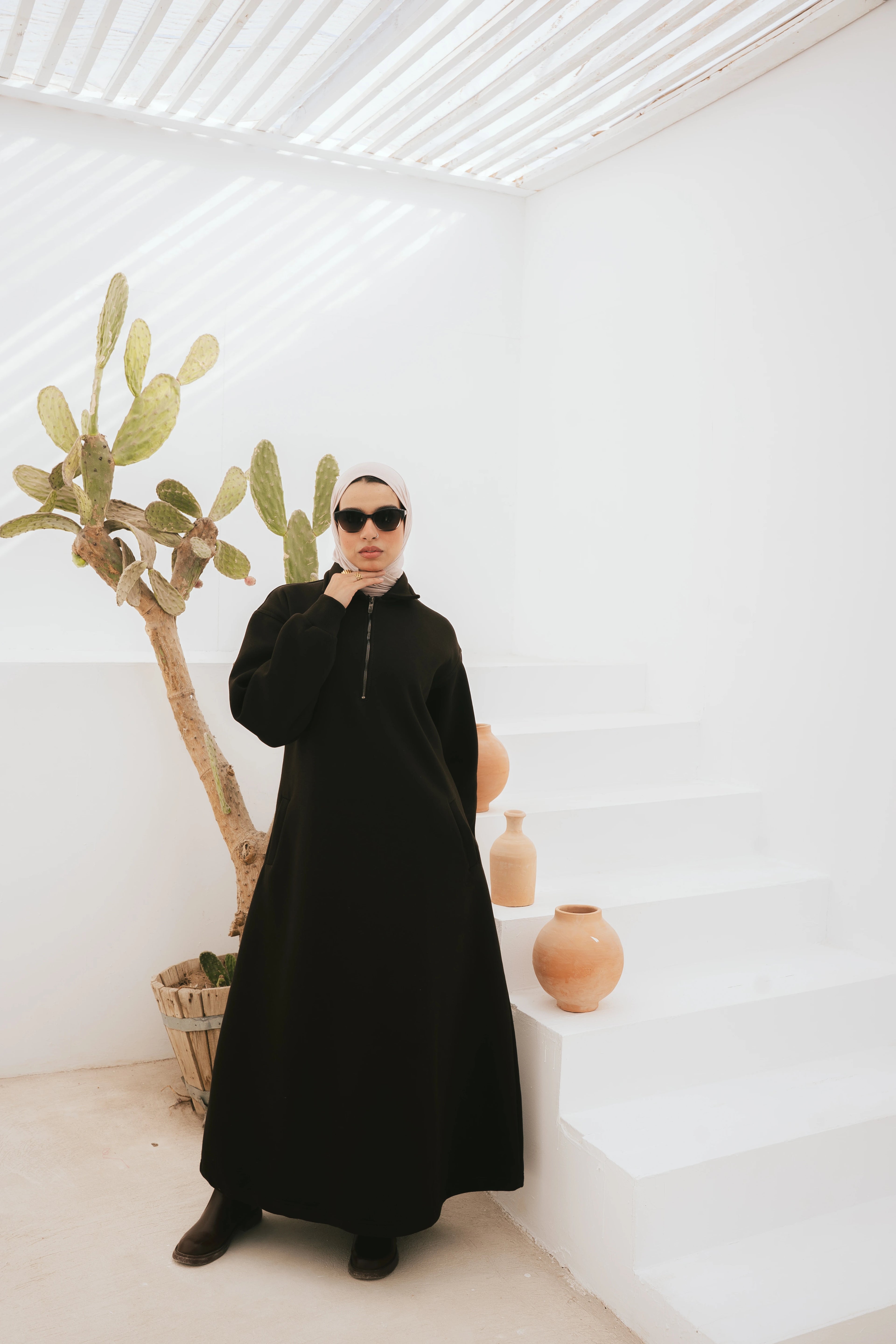 Hoodie Dress (Dark Brown)