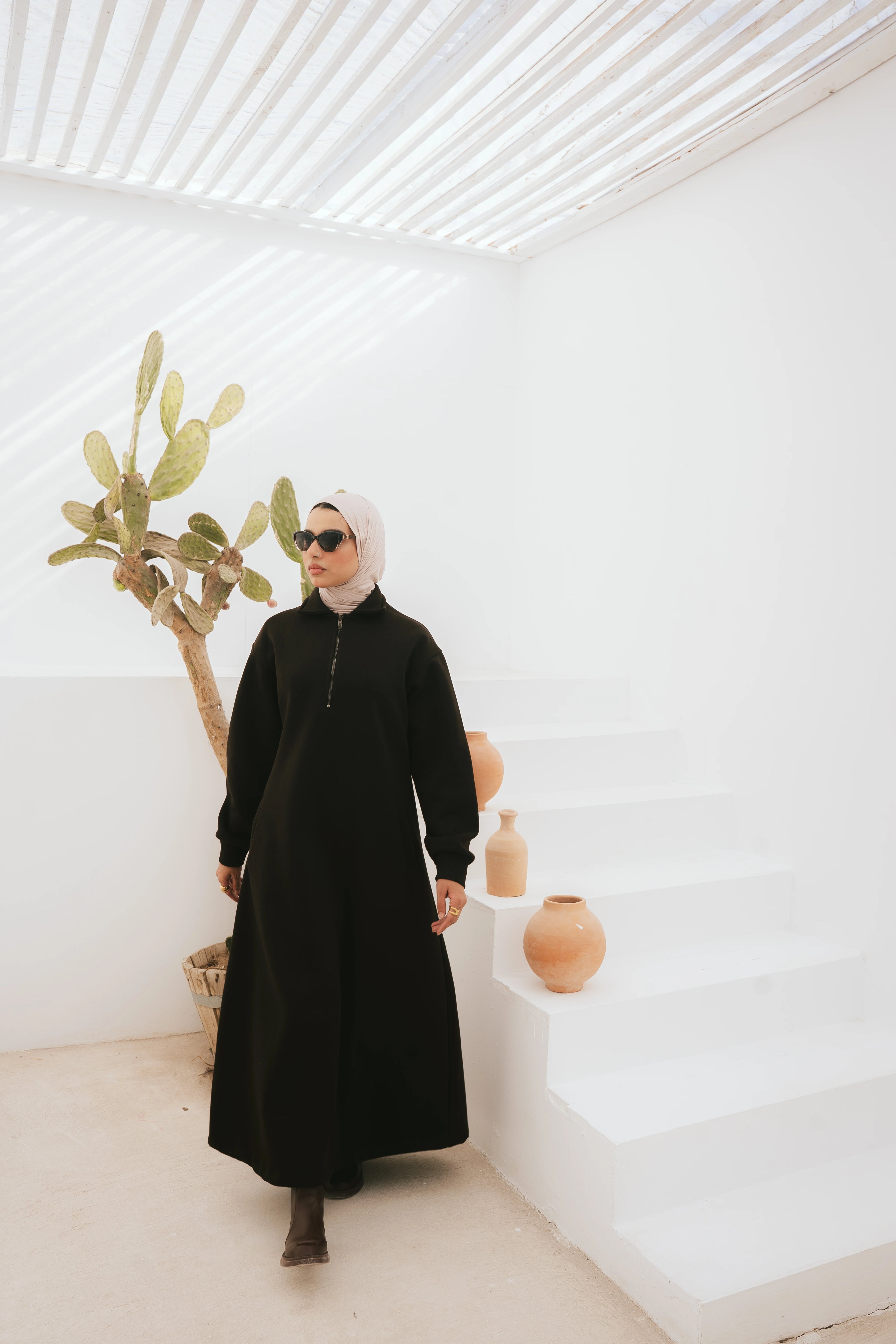 Hoodie Dress (Dark Brown)