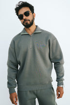 Half-Zip Sweatshirt (Forest Green)