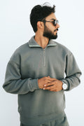 Half-Zip Sweatshirt (Forest Green)