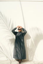 Hoodie Dress (Forest Green)