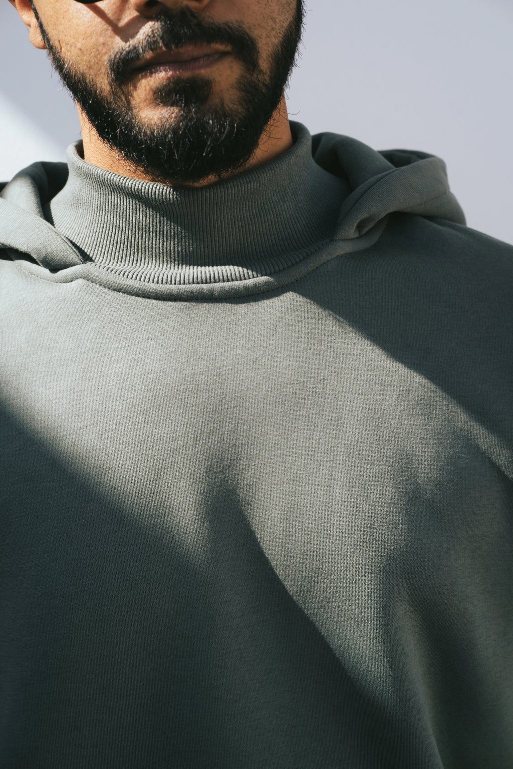 H-Neck Hoodie (Forest Green)