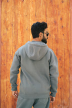 H-Neck Hoodie (Forest Green)
