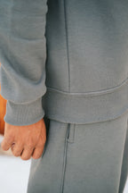 H-Neck Hoodie (Forest Green)